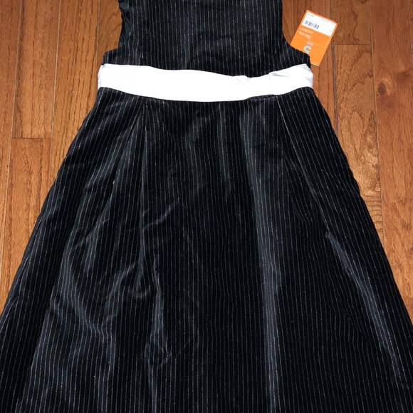 NEW Size 5 carter’s black striped dress NWT - Picture 1 of 2